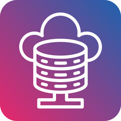 Poster - Vector Design Cloud Database Icon Style