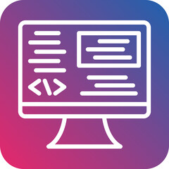 Vector Design Backend Development Icon Style
