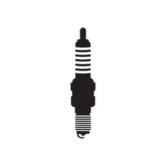 Poster - the spark plug icon is black vector