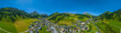 Panorama-Blick auf Lech am Arlberg im Sommer
