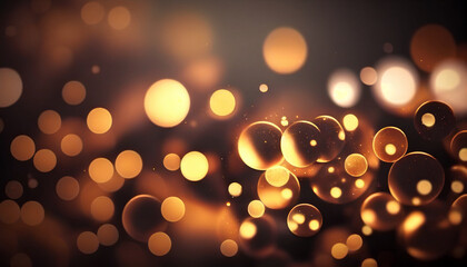 Wall Mural - Bokeh lights and glitter set against a Christmas backdrop