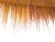 A roof made of straw on a transparent background PNG can be used as a background in your project.