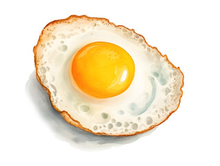 Wall Mural - Fried egg isolated png