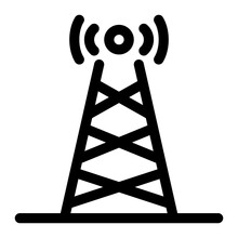 Signal Tower Line Icon