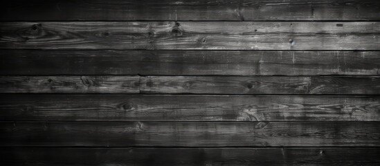  Front view of an aged monochrome wooden wall