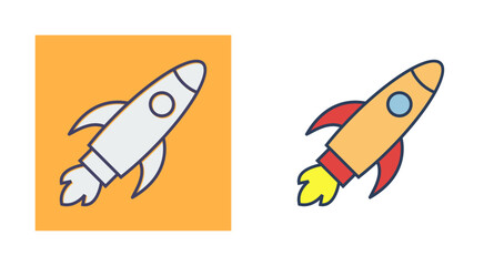 Sticker - Business Launch Vector Icon