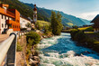 © Martin Erdniss - Alpine summer view with a church and the river Ahr at St Johann, San Giovanni, Ahrntal valley, Pustertal, Trentino, Bozen, South Tyrol, Italy