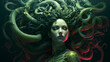 portrait of medusa with snake hair