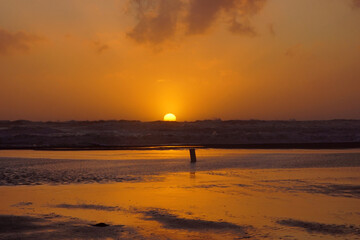 Wall Mural - sunset on the beach