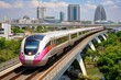 High-speed train in Bangkok, Thailand, The high-speed train in Bangkok, Thailand, AI Generated