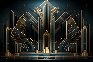 art deco pattern