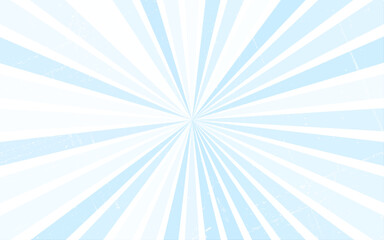 Wall Mural - Sunburst, starburst background, converging lines. Vector illustration. Blue and white background comic radial, background