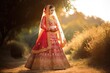 cultural indian bridal lehenga dress photography for wedding celebration