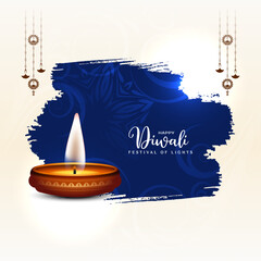 Poster - Beautiful Happy Diwali Indian festival cultural background design