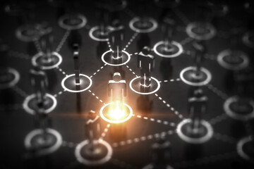 Poster - Social Web Network Background Image