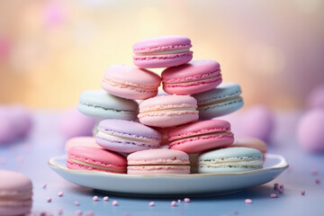 Wall Mural - sweet tasty colorful macaroons