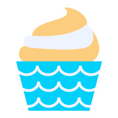 Wall Mural - Vector Design Cupcake Icon Style