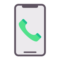 Sticker - Vector Design Mobile Call Icon Style