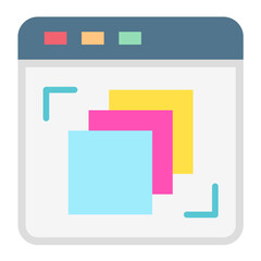 Poster - Vector Design Depth Perception Icon Style