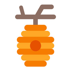 Sticker - Vector Design Beehive Icon Style