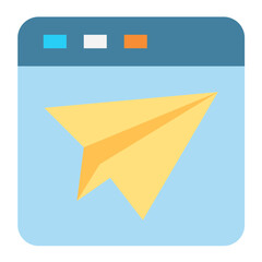 Wall Mural - vector design landing page icon style