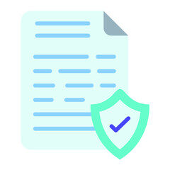 Poster - Vector Design File Protection Icon Style