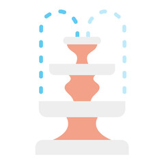 Poster - Fountain Icon Style