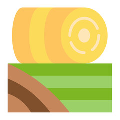 Sticker - Hay Bale Icon Style