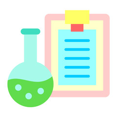 Sticker - Lab Report Icon Style