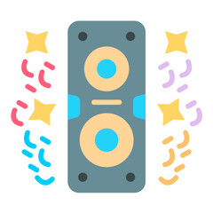 Wall Mural - Speaker Icon Style