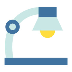 Canvas Print - Desk Lamp Icon Style