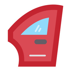 Poster - Car Door Icon Style