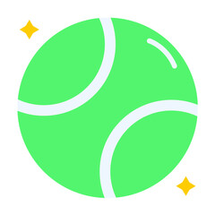 Poster - Tennis Ball Icon Style