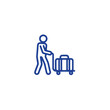 Airport Related Vector Line Icons.