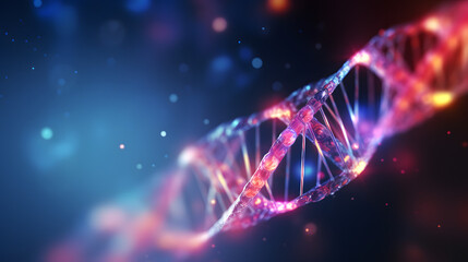 Abstract genetics information DNA helix. Genetic code DNA molecule structure. Genetic engineering and gene manipulation concept