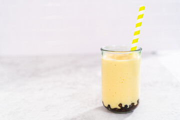 Poster - Mango boba smoothie