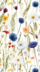 Wall Mural - flower bouquet Seamless Pattern Vector Design, design fashion, fabric, textile, wallpaper,