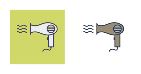 Wall Mural - Hair dryer Vector Icon