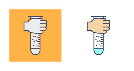 Sticker - Holding Tube Vector Icon