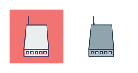 Canvas Print - Networking Switch Vector Icon