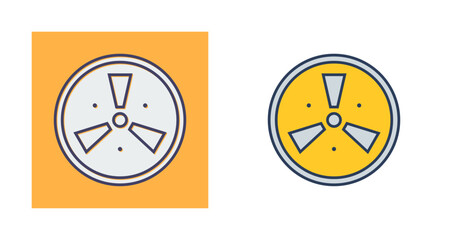 Poster - Radiation Vector Icon