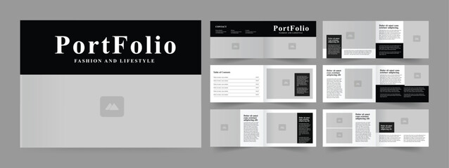 Wall Mural - landscape fashion portfolio design portfolio layout.