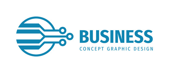Electronic technology - creative logo design. Digital connection chip sign. Network communication concept symbol. Database icon. Blockchain futuristic symbol. Corporate identity. Vector illustration.