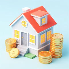 Houses and money, property management, house buying, house price changes, house models