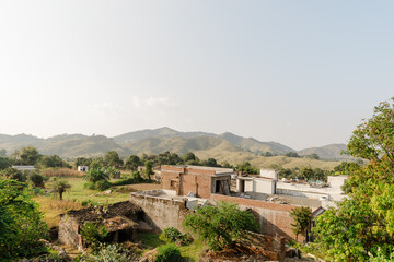 Poster - village in the mountains