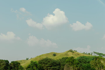 Poster - landscape with clouds