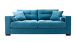 © Jan - Modern blue sofa with a transparent background, perfect for chic and stylish home interiors.