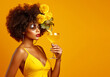 © PETR BABKIN - AFRICAN AMERICAN WOMAN WITH COCKTAIL. legal AI