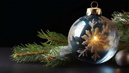 Canvas Print - Christmas tree decorations