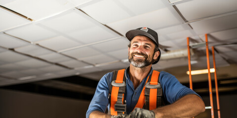 Ensuring Serenity: A Ceiling Tile Installer's Journey in Acoustic Management.